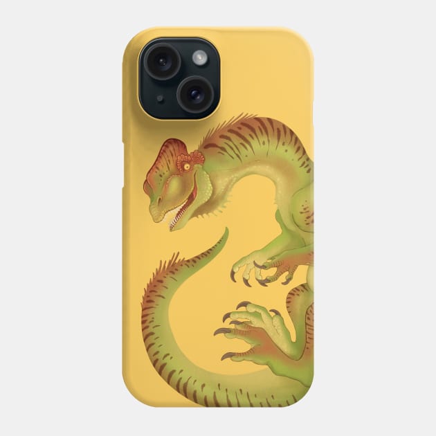 Dilophosaurus! Phone Case by JFells