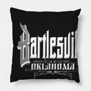 Vintage Bartlesville, OK Pillow