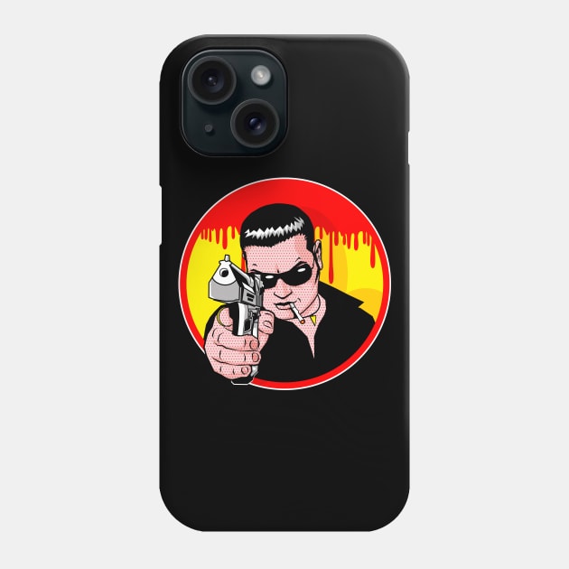 Comic Book Gunslinger Phone Case by Maxsomma