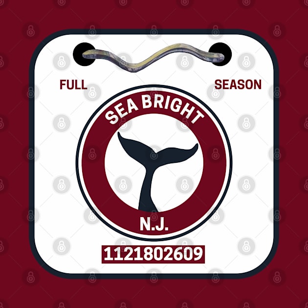 Sea Bright New Jersey Beach Badge by fearcity