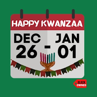 Happy Kwanzaa Caledar Tee T-Shirt