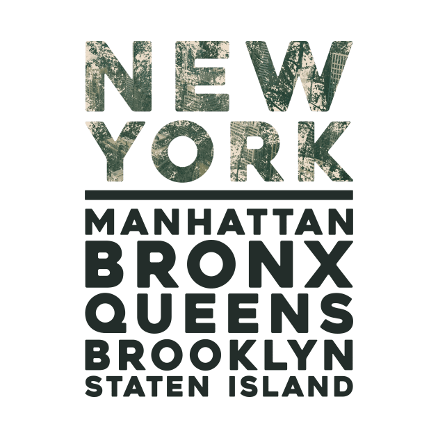 NY New York The Five Boroughs Manhattan Bronx Queens Brooklyn Staten Island by So Young So Good