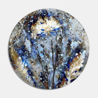 Botanical mixed media Pin