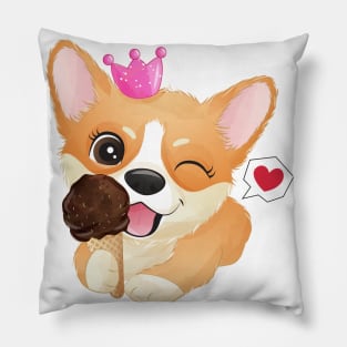 corgi dog love tshirt Pillow