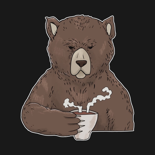 Grumpy Bear with Coffee Morning Grouch by Mesyo