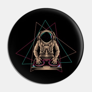 Astronaut DJ space DJ Pin