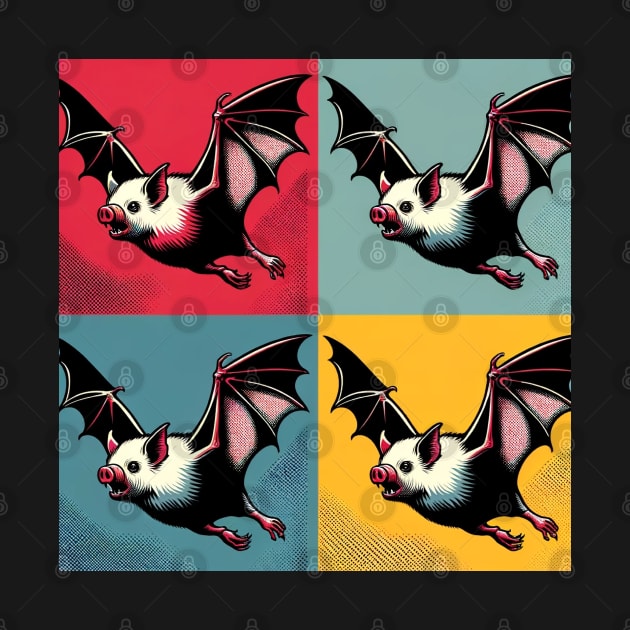 Night Wings Unleashed: Pop Art Bat Extravaganza by PawPopArt