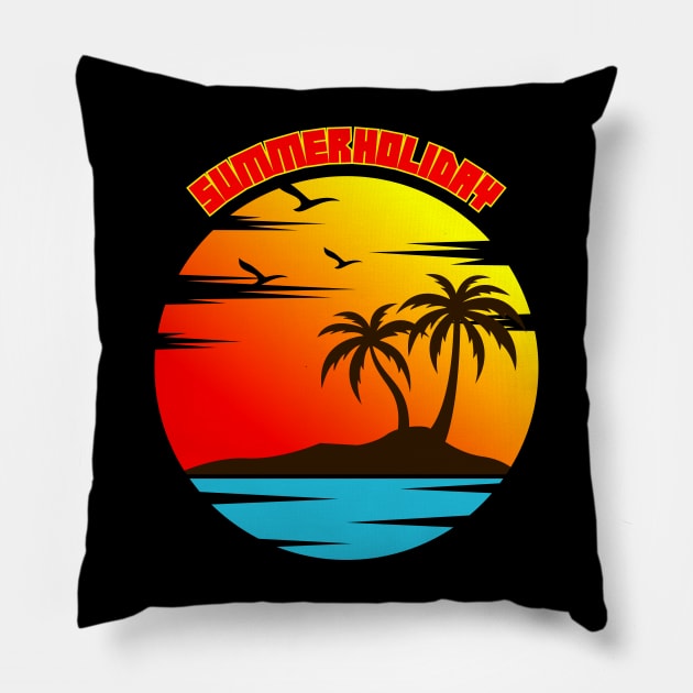 Sunrise at the beach Pillow by A tone for life