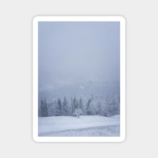 Carpathians Snowfall Magnet