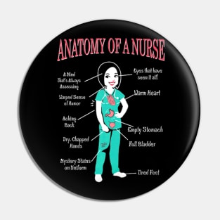 Anatomy Of A Nurse For Christmas Pin