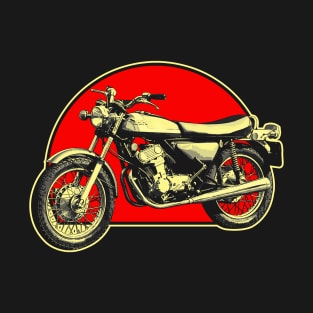 Fury 1970 Retro Red Circle Motorcycle T-Shirt