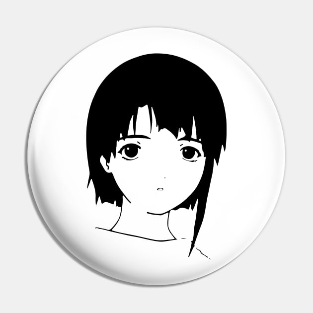 Minimalistic Lain Iwakura Pin by sm1841654