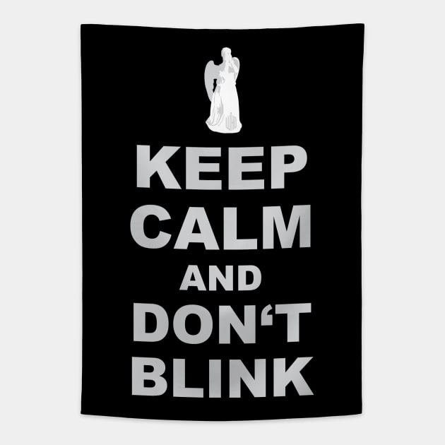 Alert - Weeping Angel - Keep Calm And Dont Blink 2 Tapestry by EDDArt