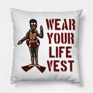 Life Jacket Reminder Mascot Pillow