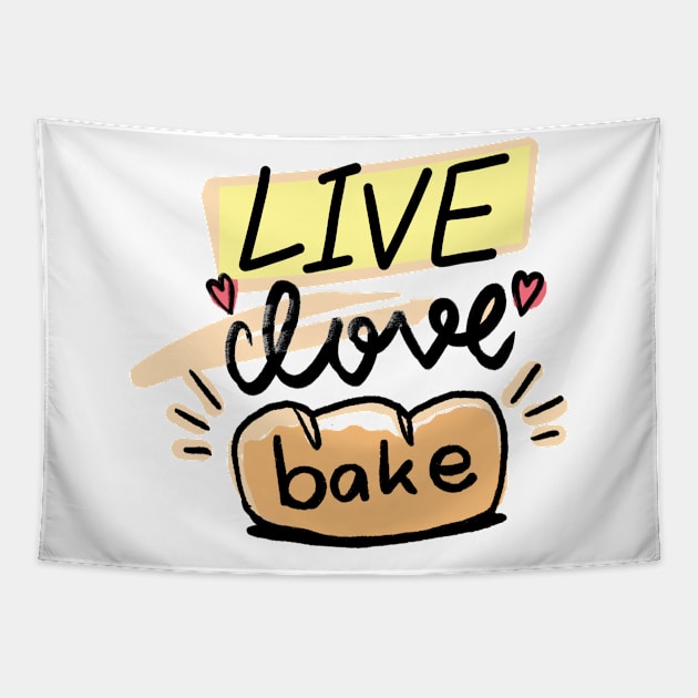 bread baker lover Tapestry by thecolddots