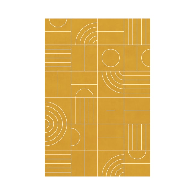 My Favorite Geometric Patterns No.22 - Mustard Yellow by ZoltanRatko