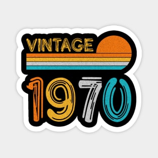 Vintage 1970 Happy 53rd Birthday Retro Magnet