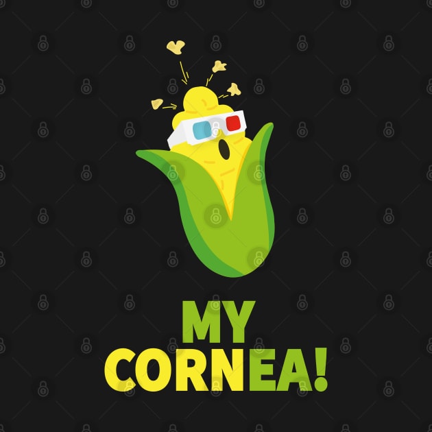 My Cornea | Funny Corn Puns | 3d Glasses by Fluffy-Vectors