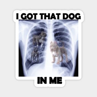 i got that dog in me x-ray meme Magnet