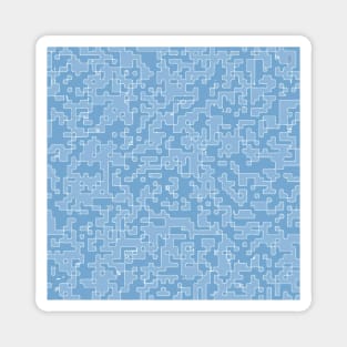 Mosaic, abstract, pale-blue, paleblue, lightblue, blue, pattern, acrylic, colorful, homedecor, decor, minimal, Magnet