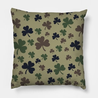 Camouflage clover Pillow