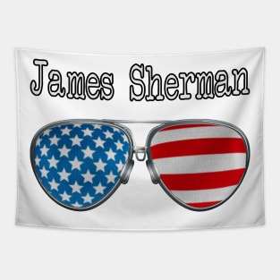 AMERICA PILOT GLASSES JAMES SHERMAN Tapestry