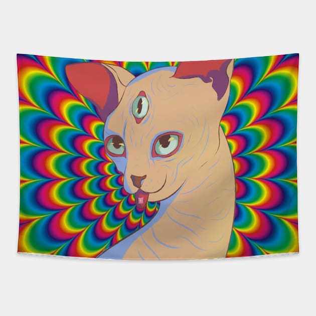 Little cute kitty Tapestry by Midoria