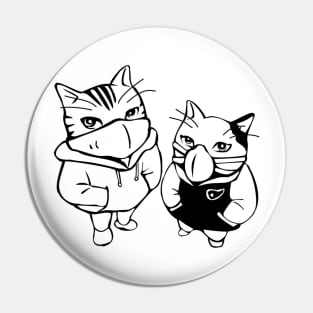 Cheeky cats Pin