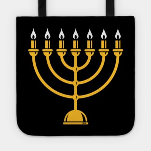 Menorah / Seven-Armed Lampstand (Judaism / Religion / 2C) Tote