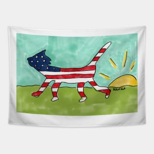 American Kitty Tapestry