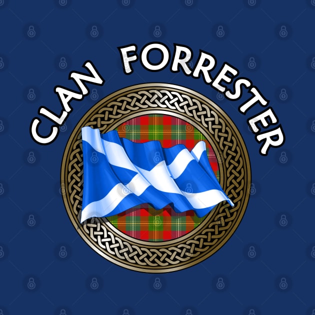 Clan Forrester Crest & Tartan Knot by Taylor'd Designs