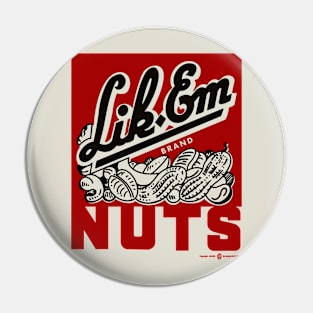 Vintage Lik-Em Nuts Pin