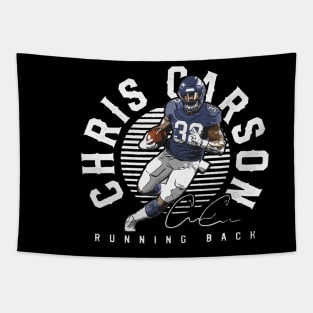 Chris Carson Seattle Emblem Tapestry