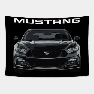 Mustang GT 5.0L V8 Performance Car Shadow Black Tapestry