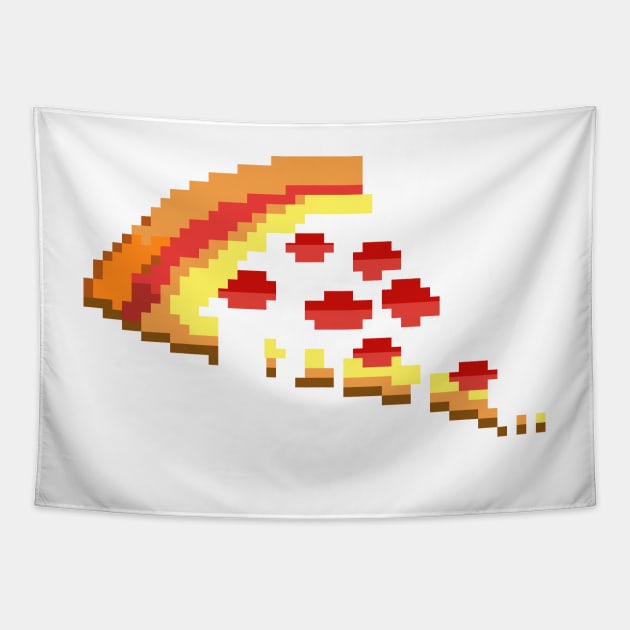 Pizza - 8 bit Tapestry by taguzga