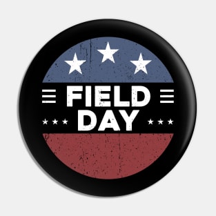 Vintage Field Day Last Day of School Boy Girl Kid Pin