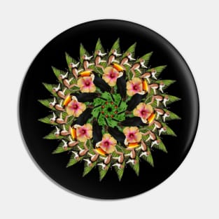 dancing monkeys mandala Pin