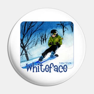 Downhill At Whiteface, New York Pin