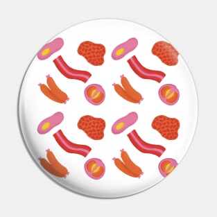 English Breakfast Pattern Pin