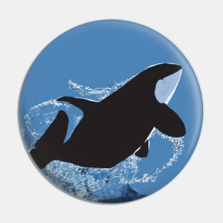 Whale Happy Orca Pin