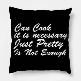 sarcasm pretty funny cooking Pillow