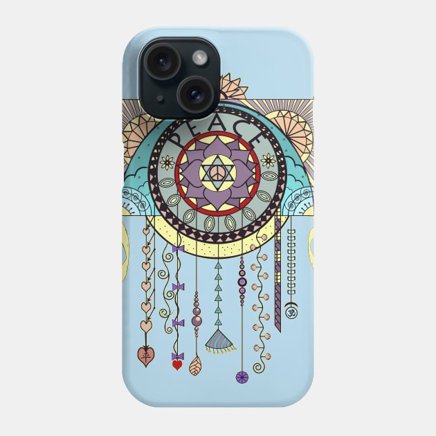 Peace Kite Dangle Phone Case by DISmithArt