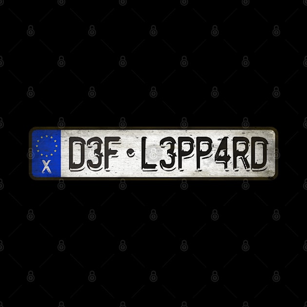 D3F - L3PP4RD Car license plates by Girladies Artshop