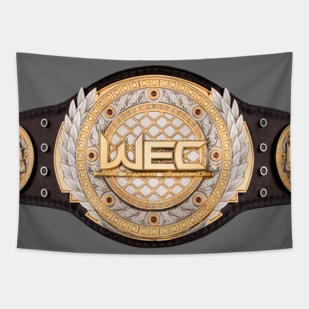 WEC Champion Belt Tapestry by FightIsRight