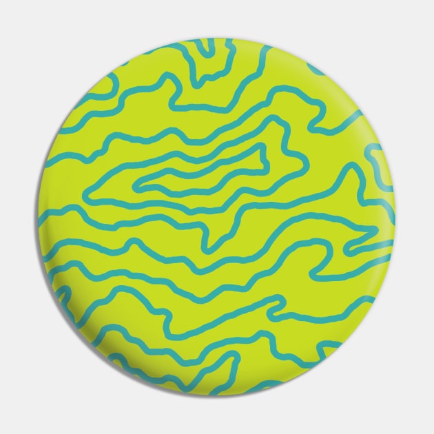 Drip Pattern - Jolyne Lime Pin by SpillProofLiquid