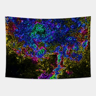 Black Panther Art - Glowing Edges 64 Tapestry