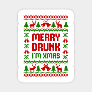 Merry Drunk I Am Christmas Xmas Humor Magnet