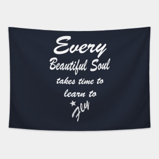 Inspirational Motivational Beautiful Flying Quote Tapestry