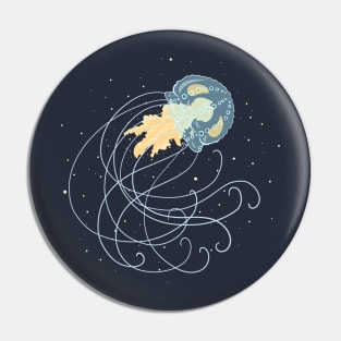 Cosmic Jellyfish Pin