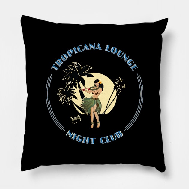 Tropicana Night Club Pillow by PauHanaDesign